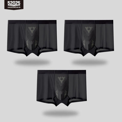 52025 SilkAccent Men's Nylon-Stretch Boxers 3-Pack