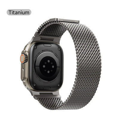 PZOZ Apple Watch Silicone Strap – Titanium Colour or Black