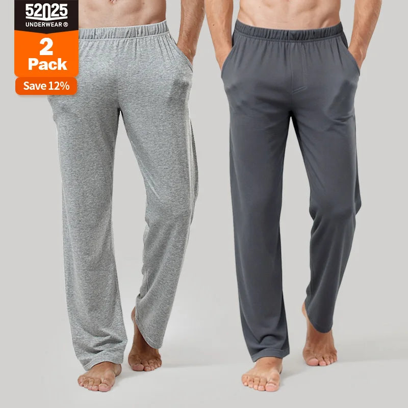 52025 Midnight Ease Men's 100% Cotton Lounge Pants