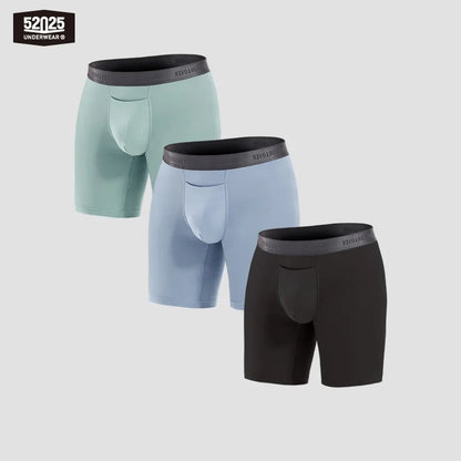 Men’s Second-Skin Modal Boxer Briefs – 3-Pack