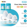 MAMIJOY Baby Glass Bottle High 80/160/240ml Borosilicate Wide-mouthed Anti-bloating Clear Scale Feeding Bottle BPA＆BPS-FREE GB61
