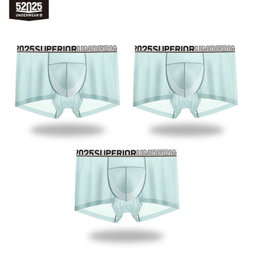 52025 LunarFlex Men's Nylon-Stretch Boxers with Silk-Blend Pouch