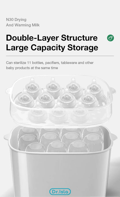 MAMIJOY N30 Multi-Function Bottle Steriliser – 5-in-1 Fast Warming, Sterilising & Drying