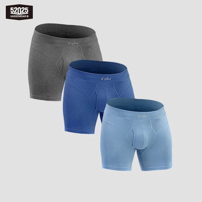 52025 BlueNote Trio Men's Cotton-Modal Boxer Briefs 3-Pack