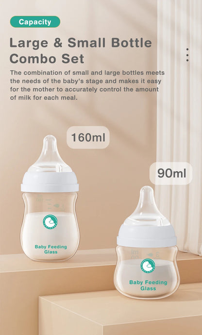 MAMIJOY 1PCS Newborn Feeding Bottles 90ML/160ML