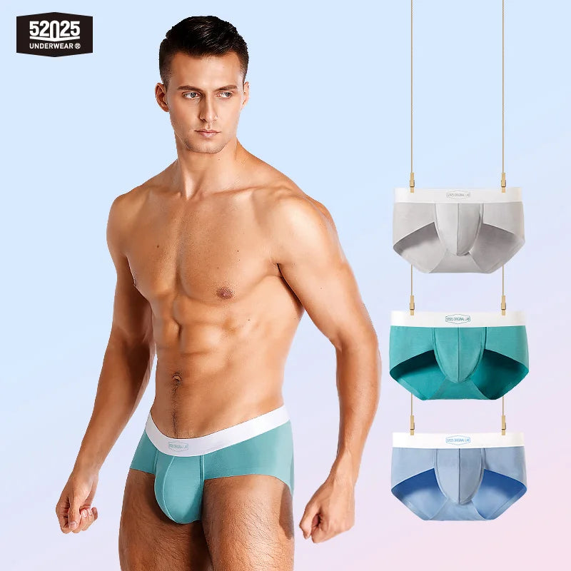 52025 Everyday Hue Men's Modal-Stretch Briefs 3-Pack