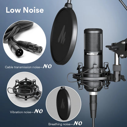 MAONO Professional Studio-Grade Condenser Microphone Kit