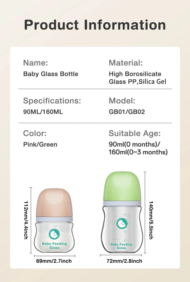 MAMIJOY Anti-Choke Baby Bottles
