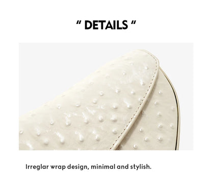 BAFELLI Animal-Print Cow Leather Saddle Bag