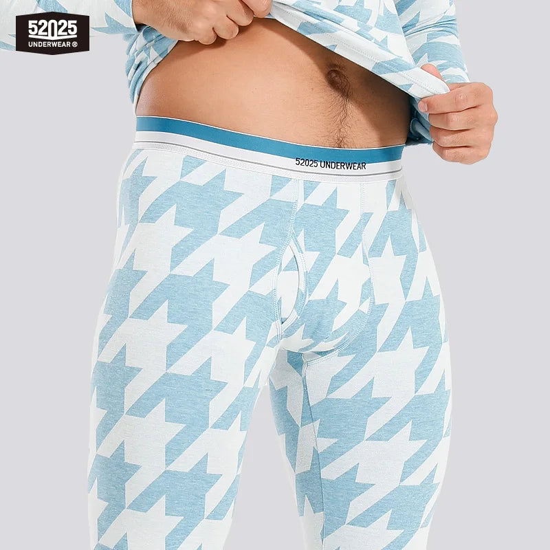52025 SkyCheck Cotton-Blend Thermal Underwear for Men & Women