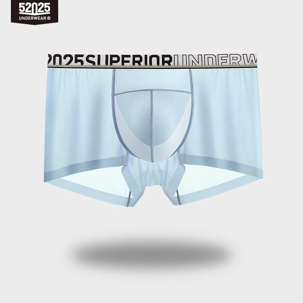 52025 LunarFlex Men's Nylon-Stretch Boxers with Silk-Blend Pouch
