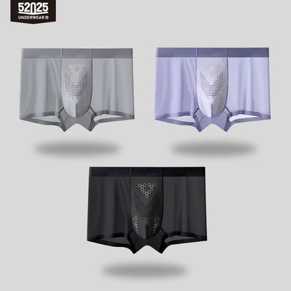 52025 SilkAccent Men's Nylon-Stretch Boxers 3-Pack