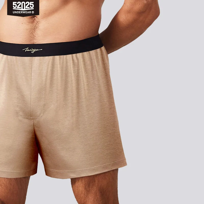 52025 Evening Luxe Men's Cotton-Modal & Silk Lounge Shorts