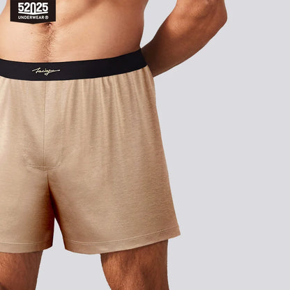 52025 Evening Luxe Men's Cotton-Modal & Silk Lounge Shorts