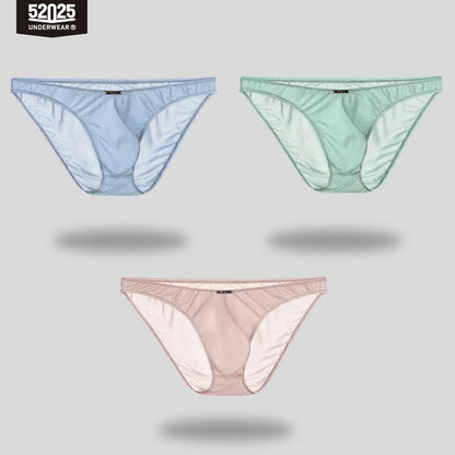 52025 PastelFlex Men's Low-Rise Nylon-Stretch Briefs