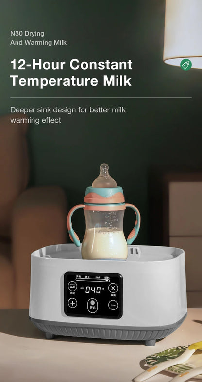 MAMIJOY N30 Multi-Function Bottle Steriliser – 5-in-1 Fast Warming, Sterilising & Drying