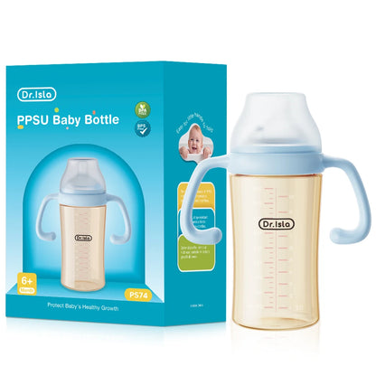MAMIJOY 160/240/330ML Baby PPSU Bottle with Inclined Neck, Display Function & Temperature Indicator