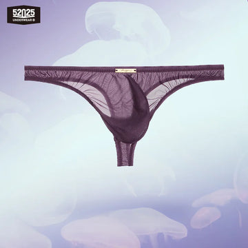 52025 PassionFlex Men's Low-Rise Nylon-Stretch Briefs & Thongs