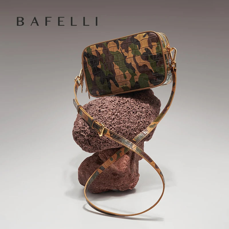 BAFELLI Genuine Leather Camera Crossbody Bag