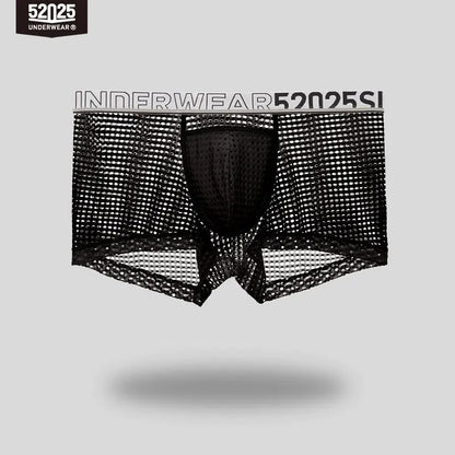 52025 CrystalWave Men's Nylon-Stretch Boxers with Modal Pouch