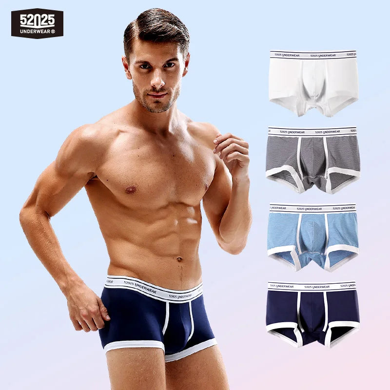 52025 Daily Quartet Men's Cotton-Modal Stretch Boxers 4-Pack
