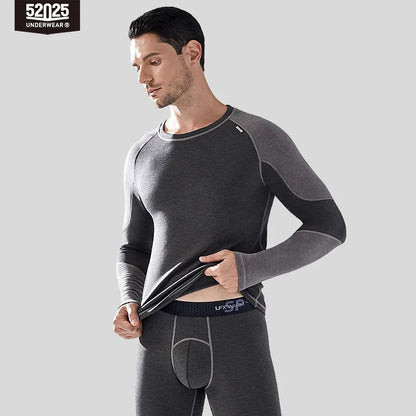 52025 LuxeLayer Silk & Wool-Blend Thermal Underwear for Men & Women