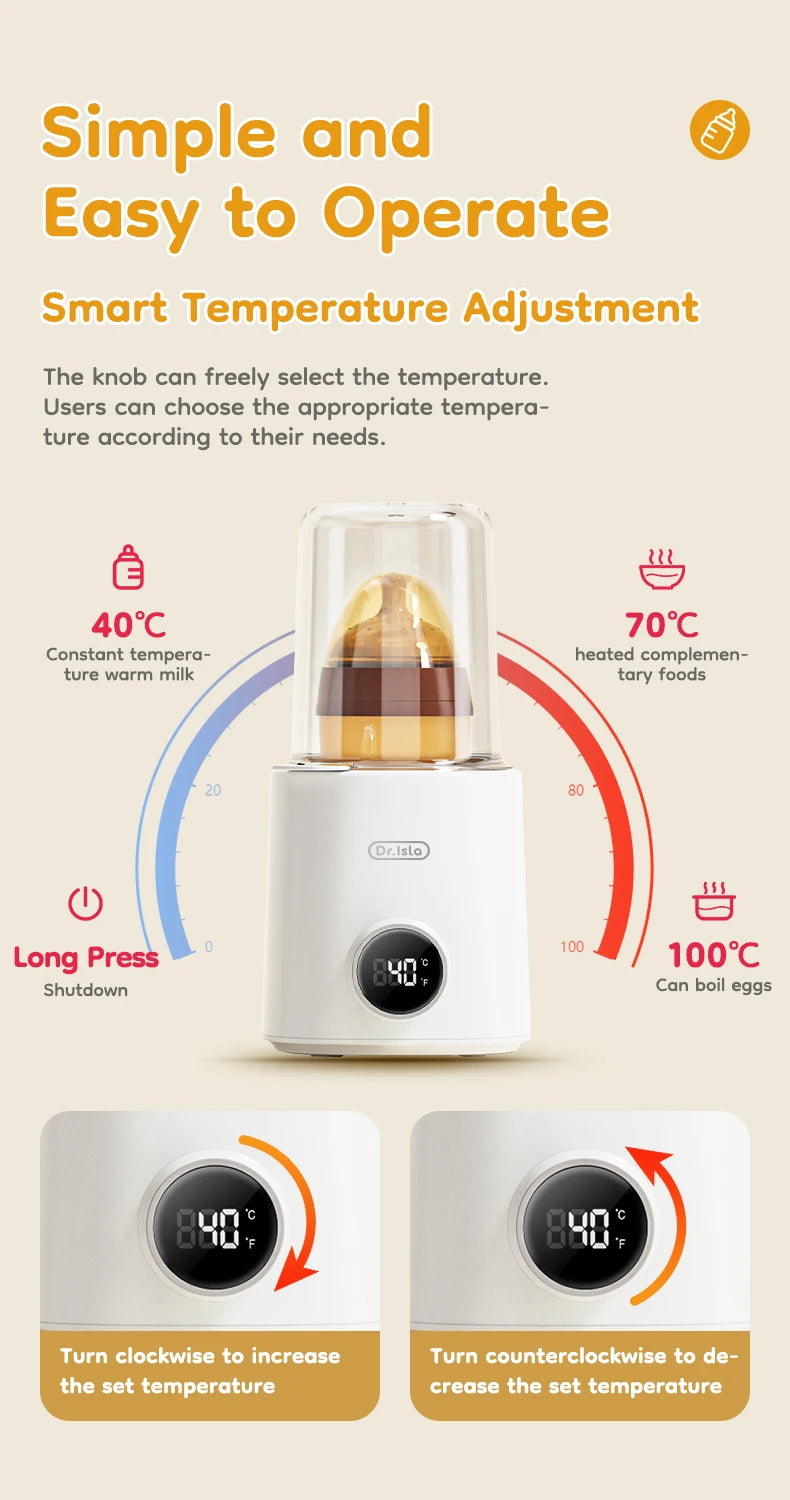 Dr.Isla Baby Bottle Warmer N22 – Multi-Function Heating for Milk, Water & Baby Food