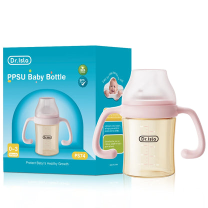 MAMIJOY 160/240/330ML Baby PPSU Bottle with Inclined Neck, Display Function & Temperature Indicator