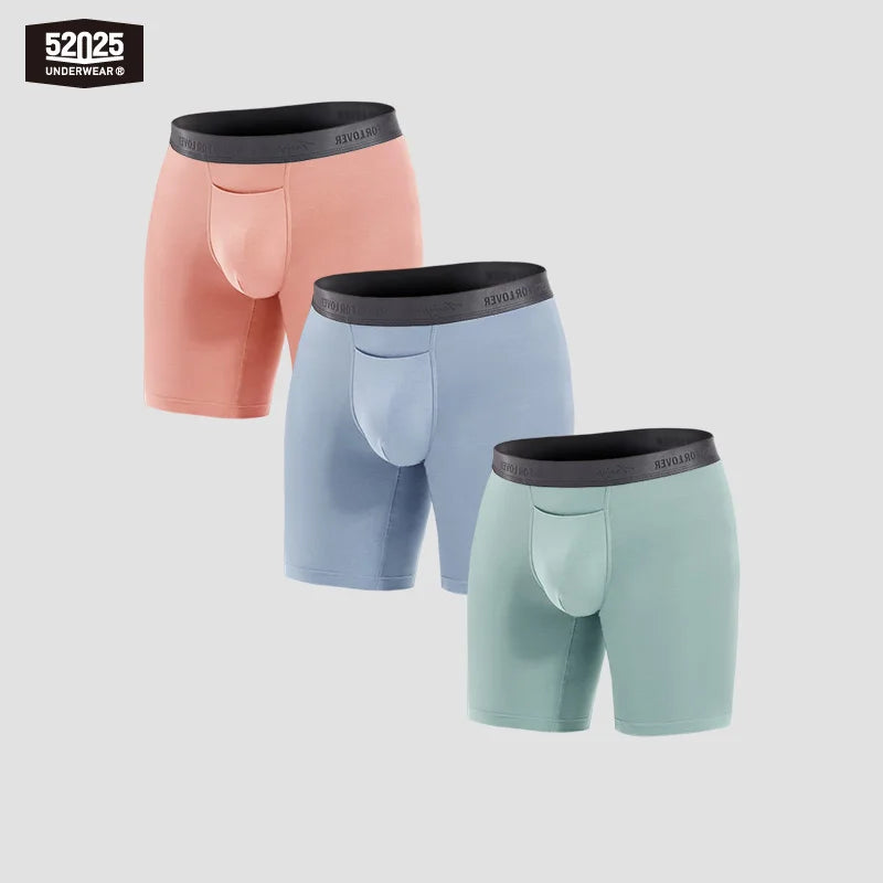 Men’s Second-Skin Modal Boxer Briefs – 3-Pack