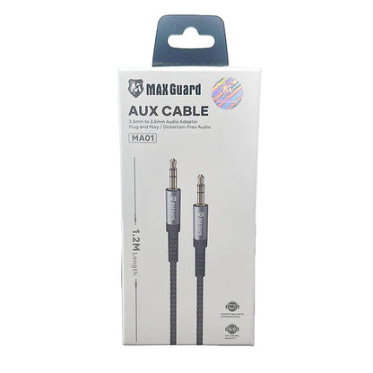 Maxguard 1.2m Plug and Play Aux 3.5mm Cable MA01 9eight5