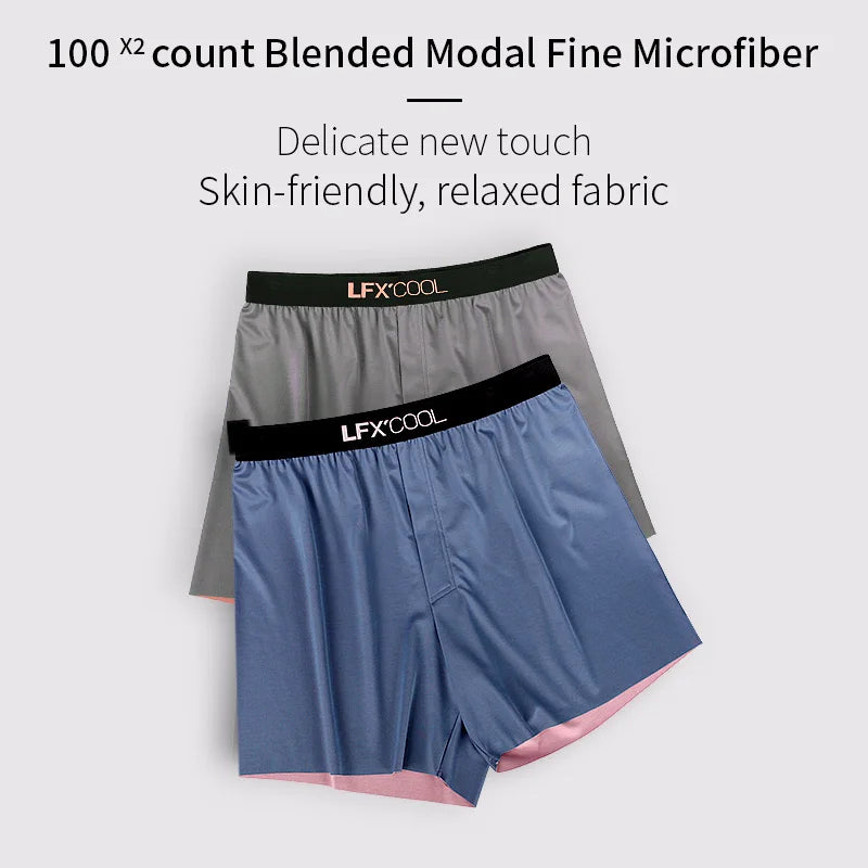 52025 DuoTone Men's Modal-Blend Boxer Shorts