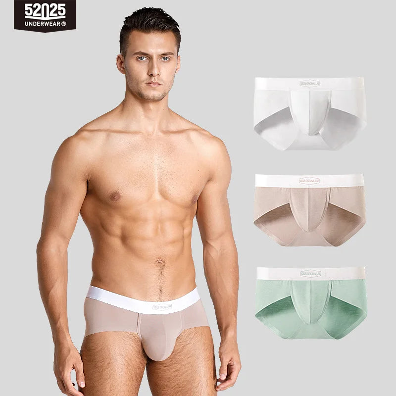 52025 Everyday Hue Men's Modal-Stretch Briefs 3-Pack