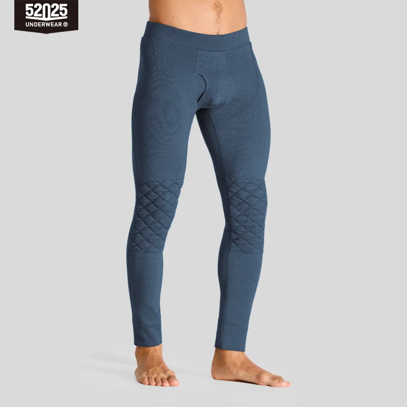 52025 CosyContour Men's Thick Cotton-Modal Thermal Leggings