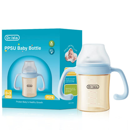 MAMIJOY 160/240/330ML Baby PPSU Bottle with Inclined Neck, Display Function & Temperature Indicator