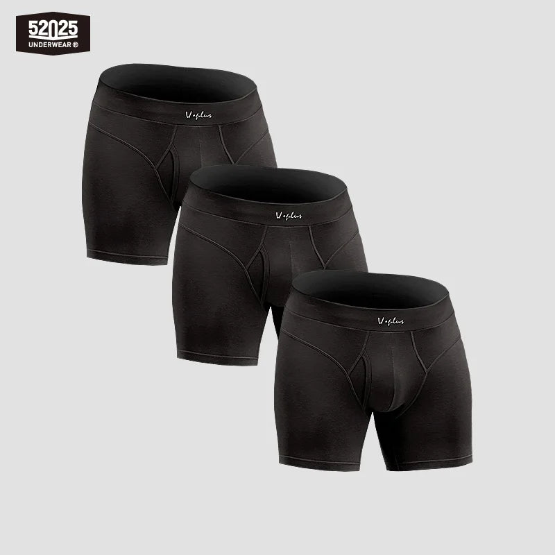 52025 BlueNote Trio Men's Cotton-Modal Boxer Briefs 3-Pack