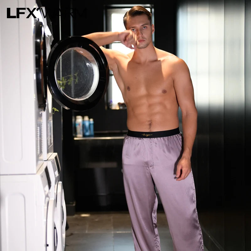 52025 Silk Retreat Men's Mulberry Silk Loungewear