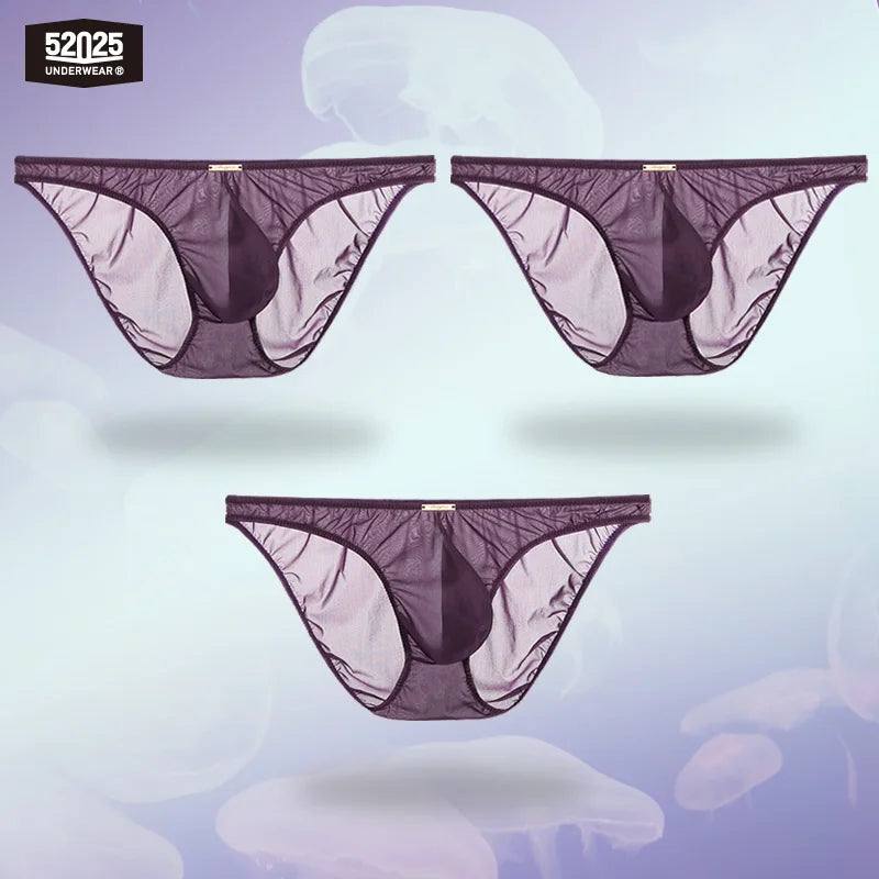 52025 PassionFlex Men's Low-Rise Nylon-Stretch Briefs & Thongs