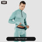 52025 AlpineFlex Men's Wool-Blend Zip-Neck Thermals
