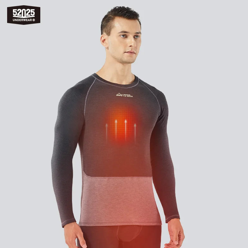52025 SilkCore Men's Silk & Wool-Blend Thermal Underwear