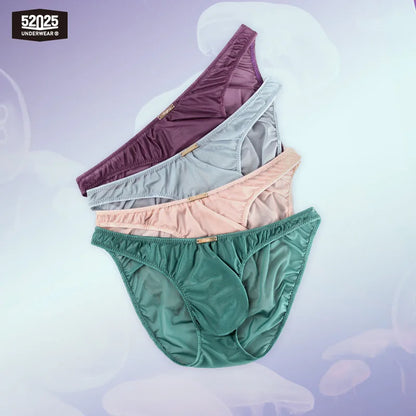 52025 PassionFlex Men's Low-Rise Nylon-Stretch Briefs & Thongs