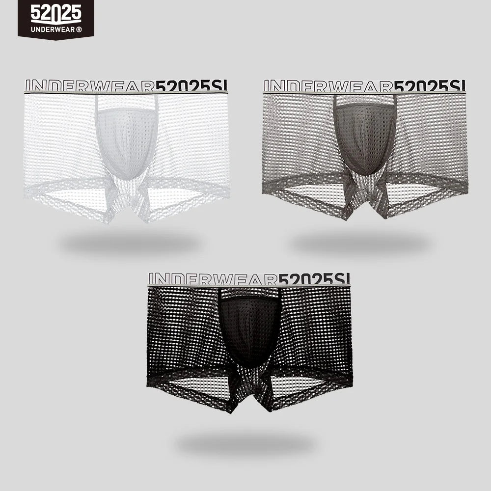52025 CrystalWave Men's Nylon-Stretch Boxers with Modal Pouch