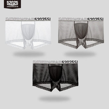 52025 CrystalWave Men's Nylon-Stretch Boxers with Modal Pouch