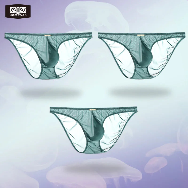 52025 PassionFlex Men's Low-Rise Nylon-Stretch Briefs & Thongs