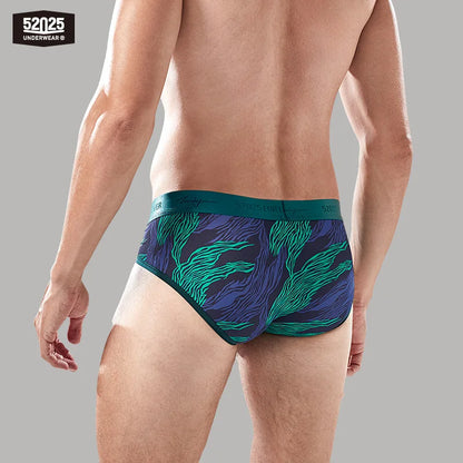 52025 VividFlex Men's Low-Rise Nylon-Stretch Briefs