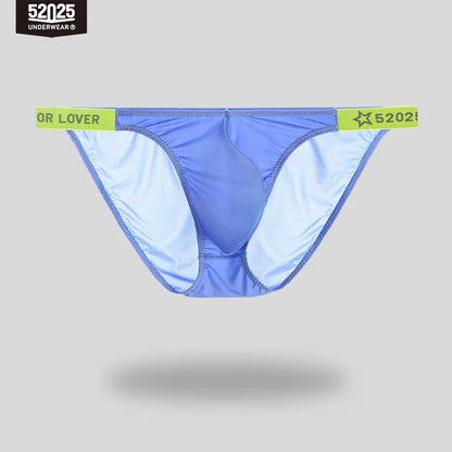 52025 SleekFlex Men's Low-Rise Nylon-Stretch Briefs & Thongs