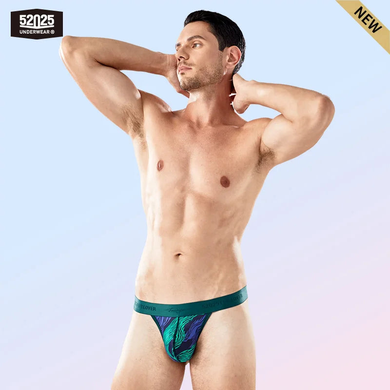 52025 VividEdge Men's Low-Rise Nylon-Stretch Thong