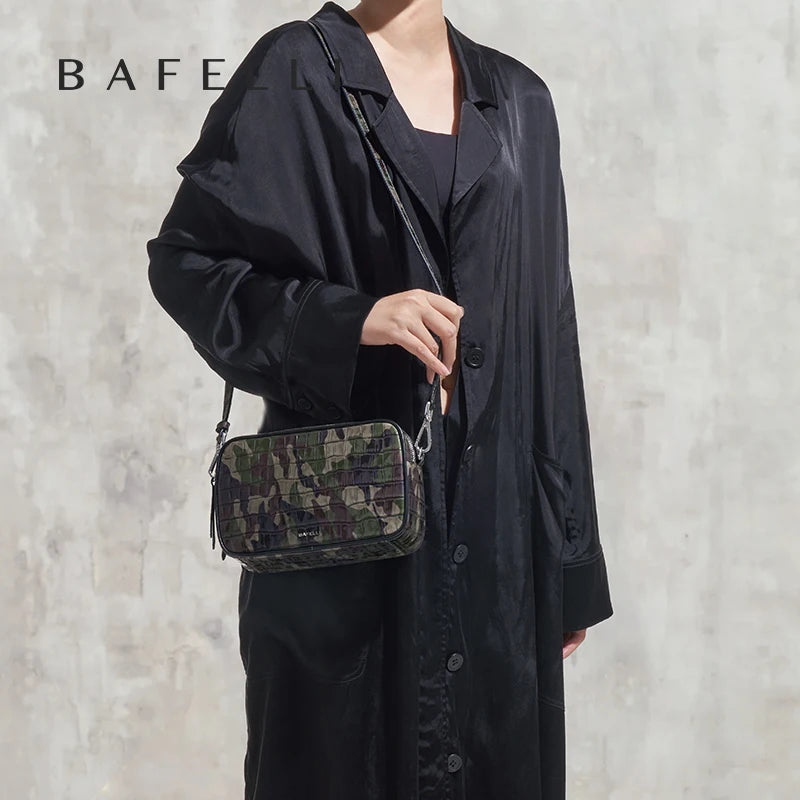 BAFELLI Genuine Leather Camera Crossbody Bag