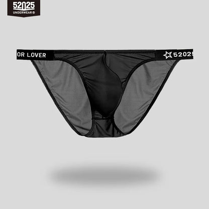 52025 SleekFlex Men's Low-Rise Nylon-Stretch Briefs & Thongs