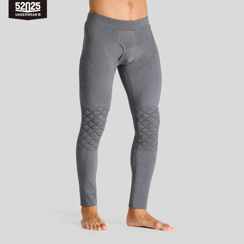 52025 CosyContour Men's Thick Cotton-Modal Thermal Leggings