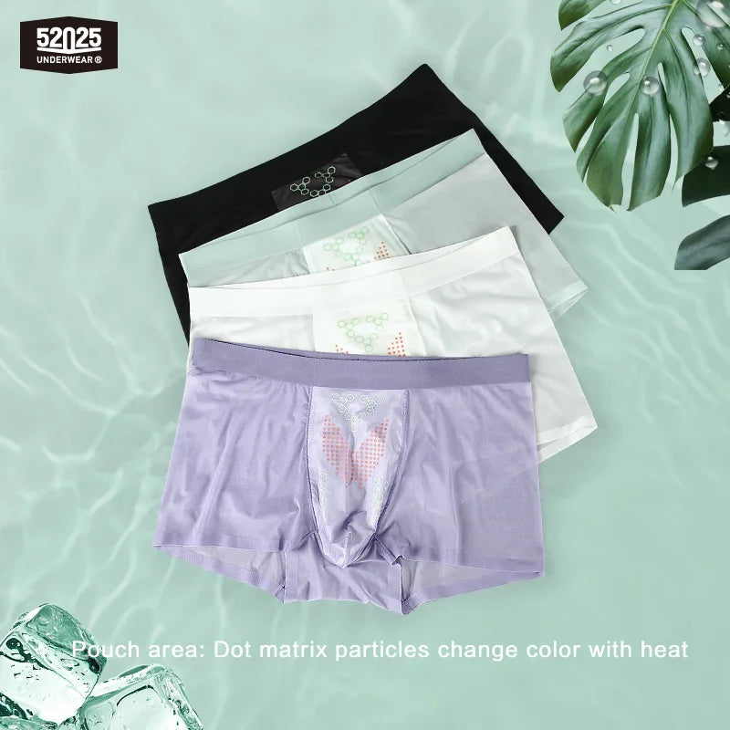 52025 SilkAccent Men's Nylon-Stretch Boxers 3-Pack